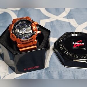 G-Shock G’Mix GBA-400-1AJF Bluetooth Shockproof Orange Resin Watch, 20ATM